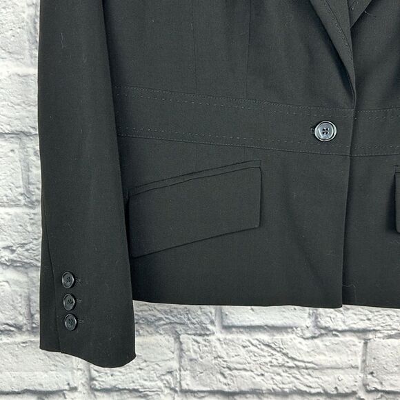 Worthington Single Button Black Blazer Size 14 - Picture 2 of 7
